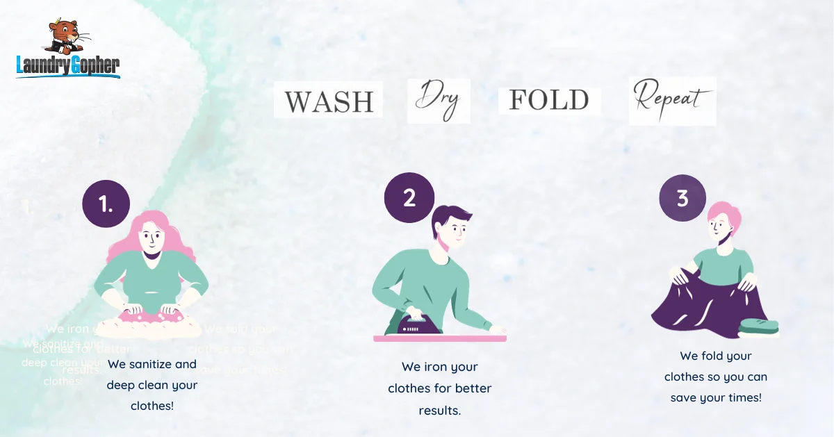 Wash and fold laundry service